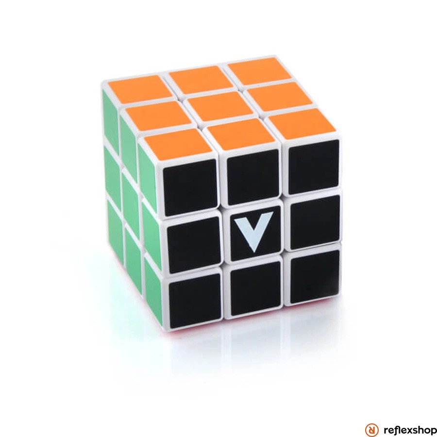 V-CUBE 3x3 versenykocka - fehér alapszín, egyenes