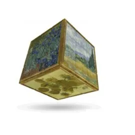 V-Cube 3x3 versenykocka-egyenes forma, Van Gogh minta (matrica nélküli)