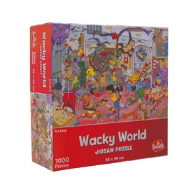 Wacky World -Állatkereskedés puzzle 1000 db-os