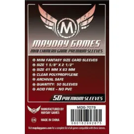 Premium Mini Chimera Game Sleeves 43 X 65 MM (50 Pack) (Dark Red)