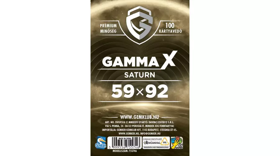 GK Gamma X - Saturn kártyavédő (59x92 mm)