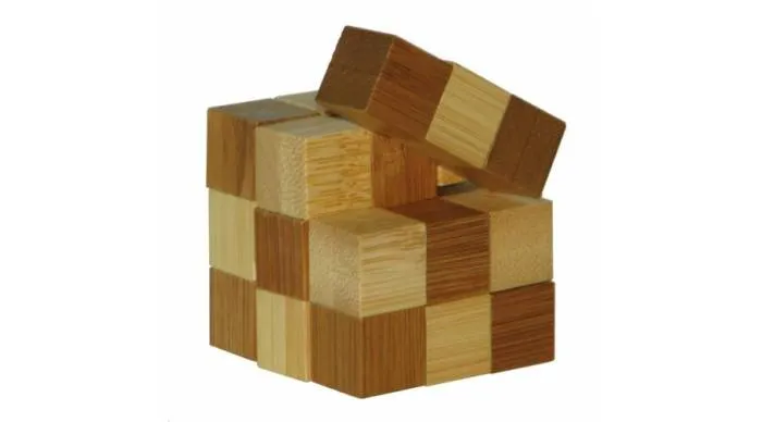 3D Bambusz puzzle -Snake cubes **473128